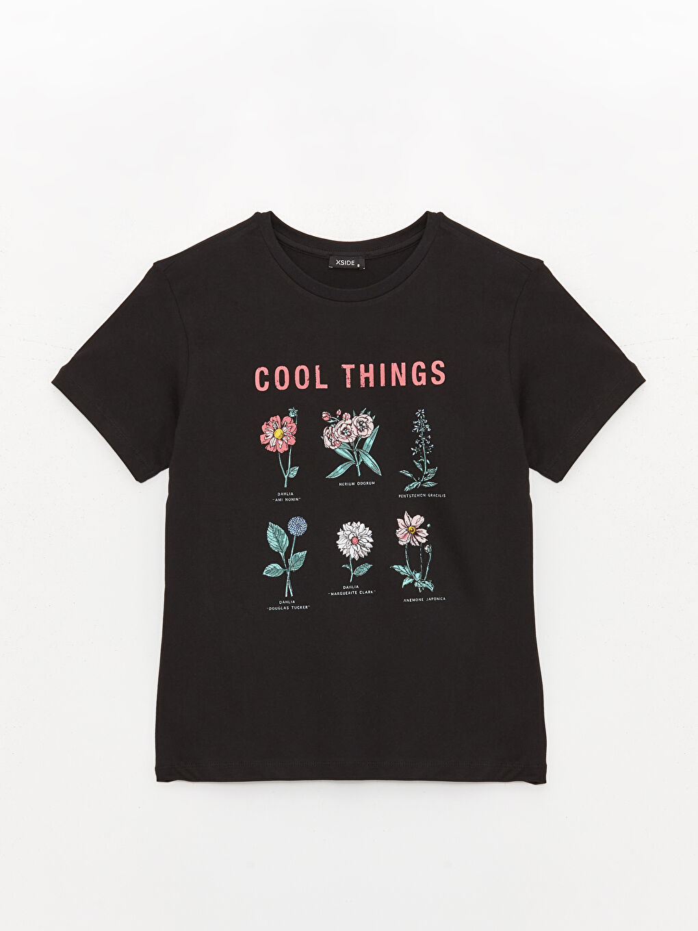 Crew Neck Printed Short Sleeve Women's T-Shirt -S3KN11Z8-CVL