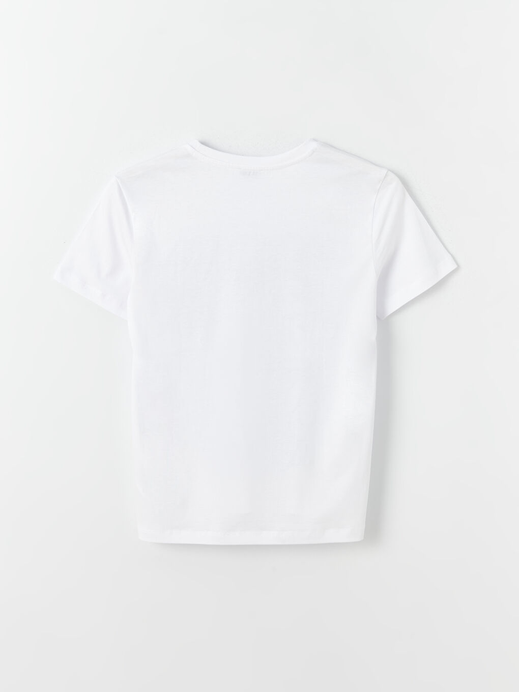 تيشيرت نسائي بأكمام قصيرة وياقة دائرية مطبوع-6