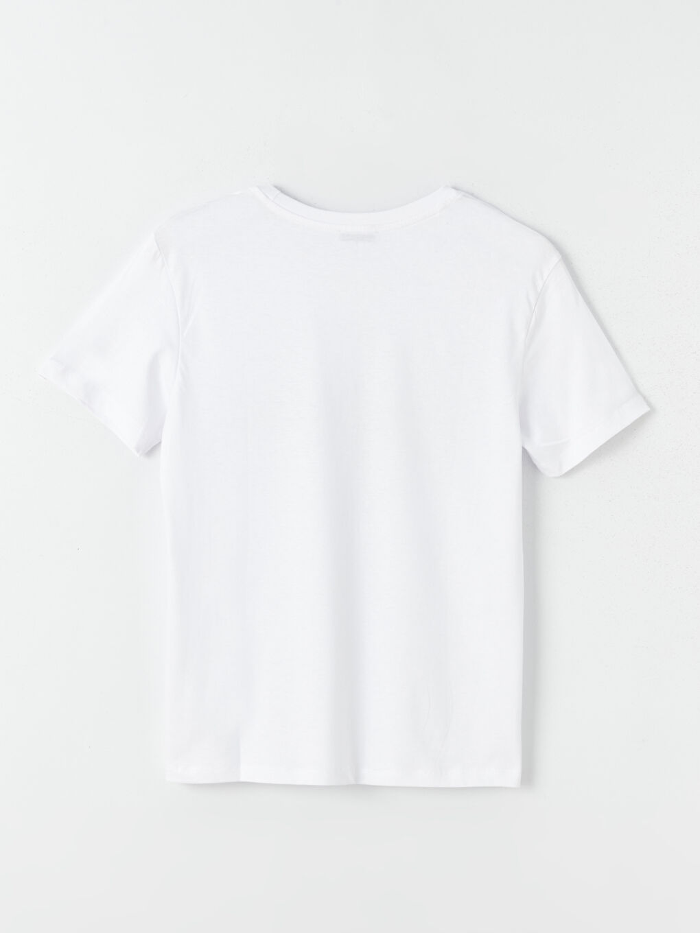 تيشيرت نسائي بأكمام قصيرة وياقة دائرية مطبوع-6