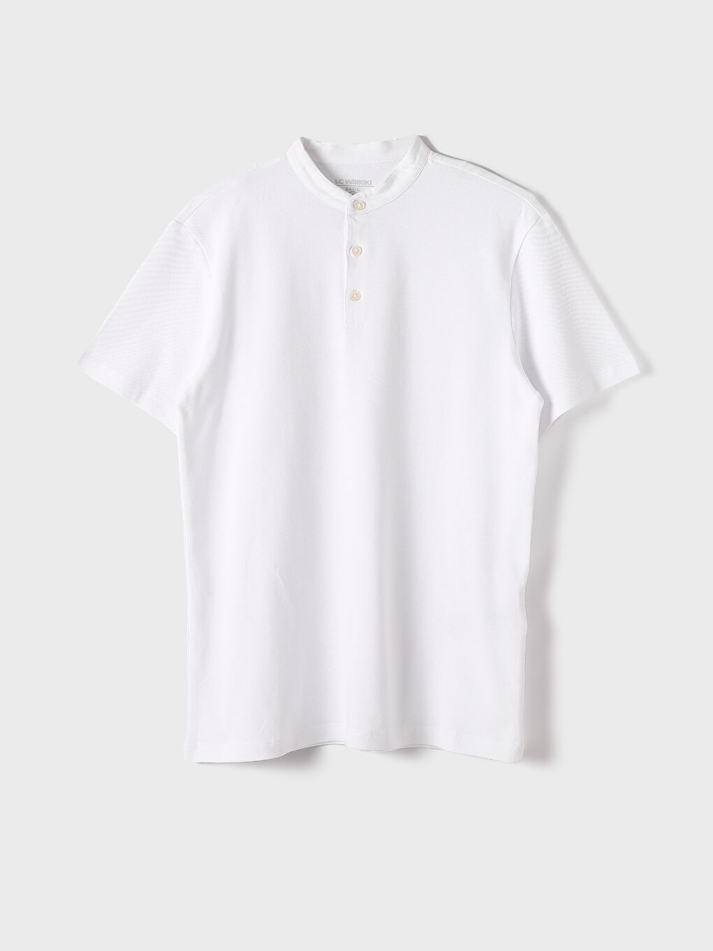 تيشيرت بيكيه بياقة مندرين للرجال