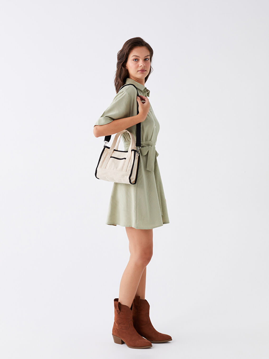 Pocket Detailed Women's Tote Bag-1