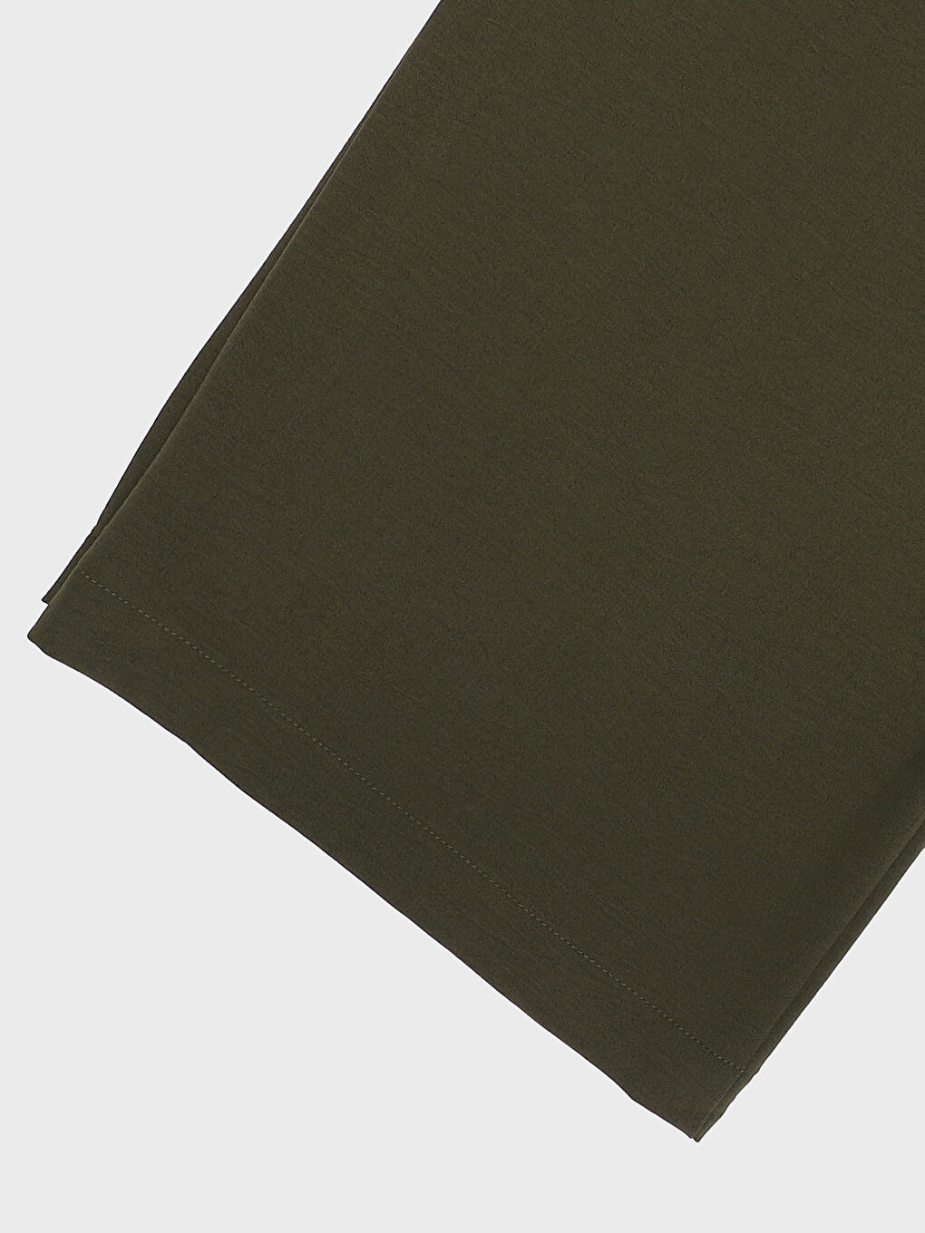 بنطلون واسع الساق سادة بخصر مرن للسيدات-2