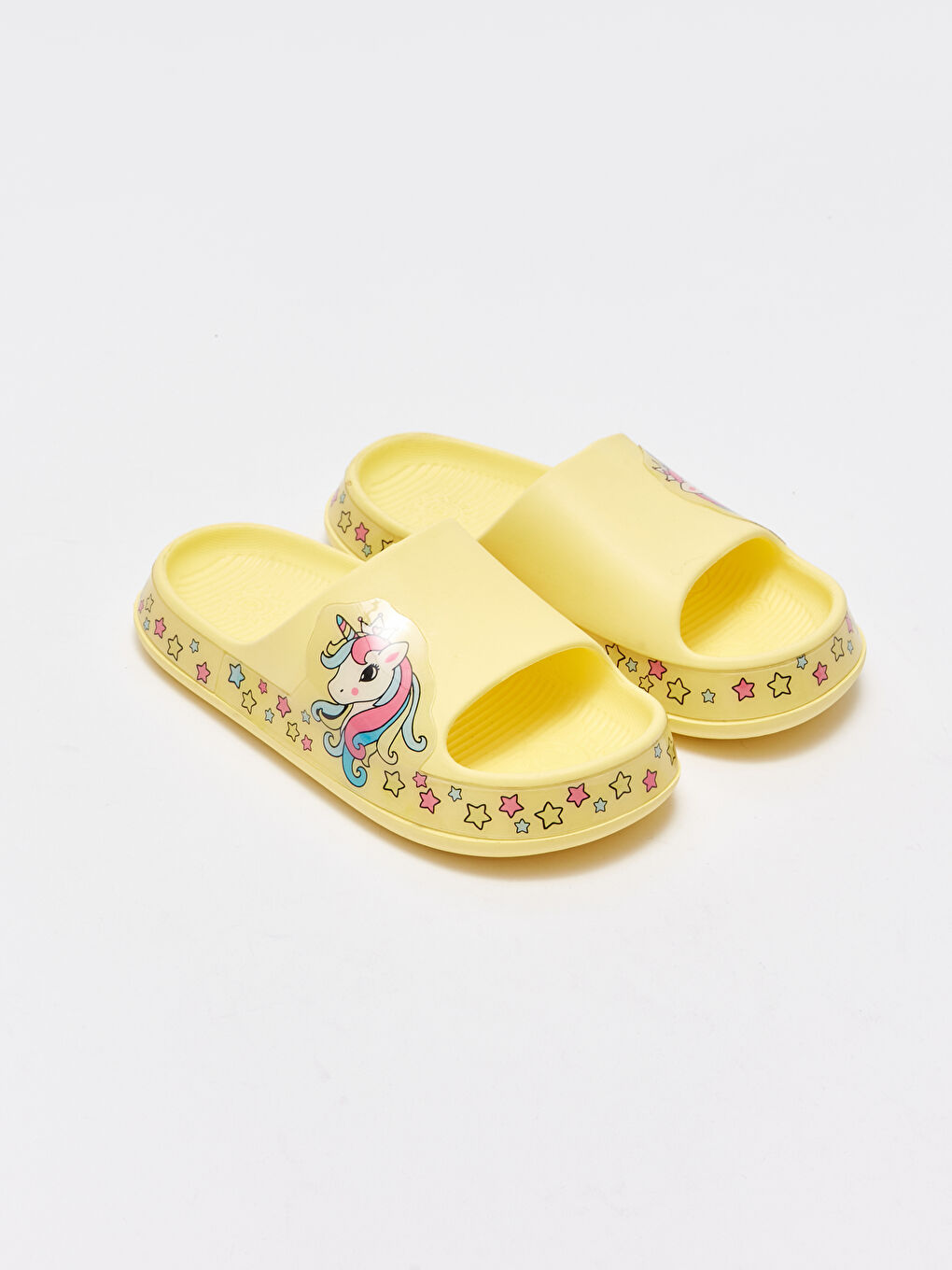 Single Band Printed Girls' Slippers