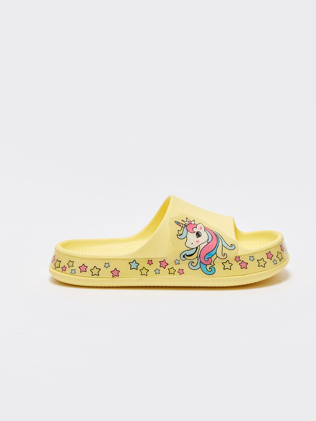 Single Band Printed Girls' Slippers-1