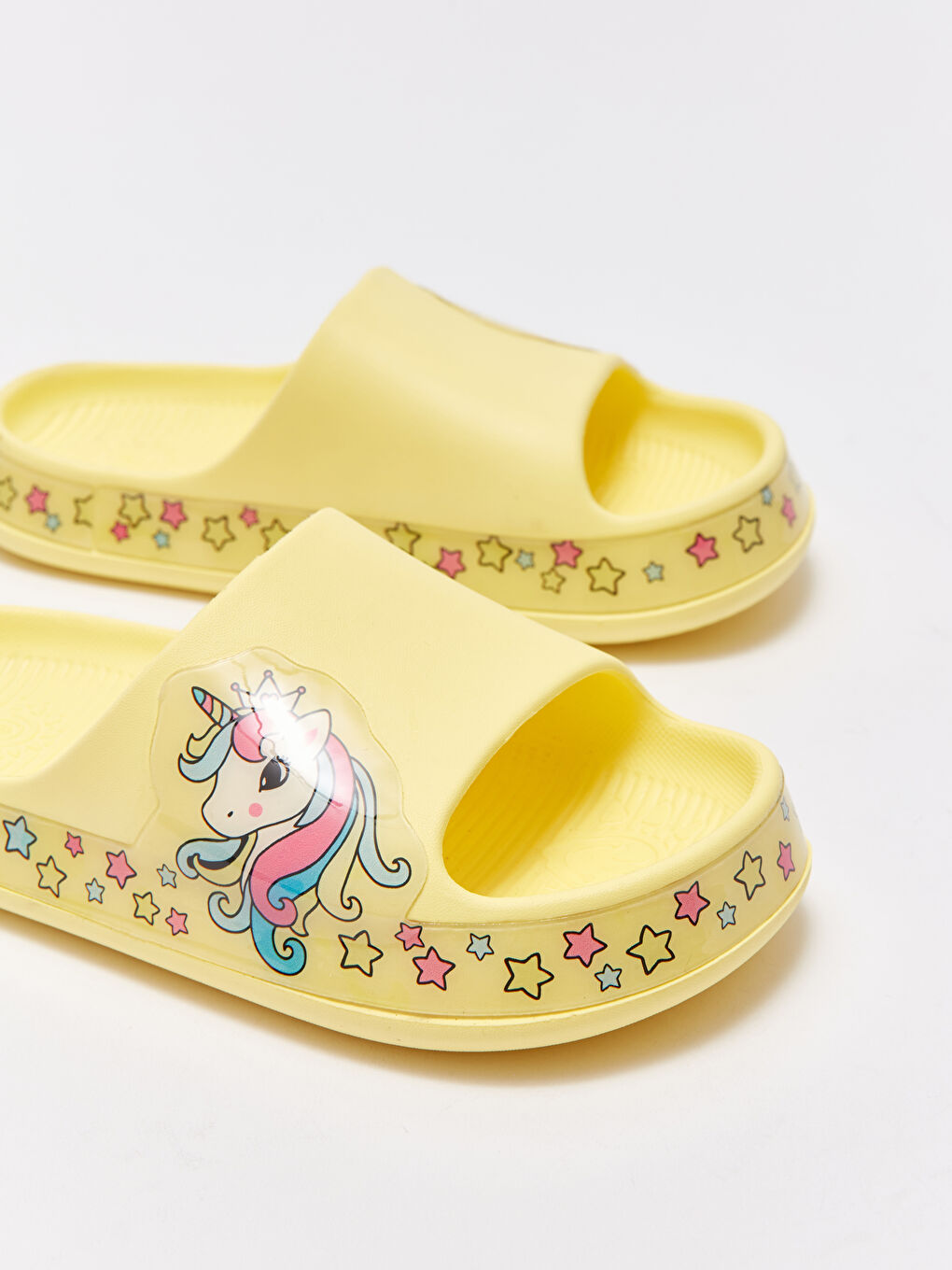 Single Band Printed Girls' Slippers-2