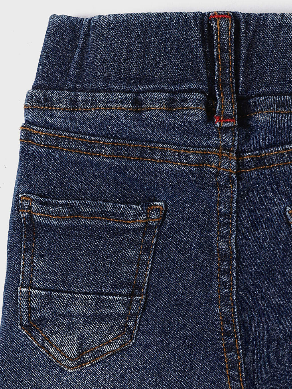 Elasticated Waist Basic Baby Girls' Jeans-3