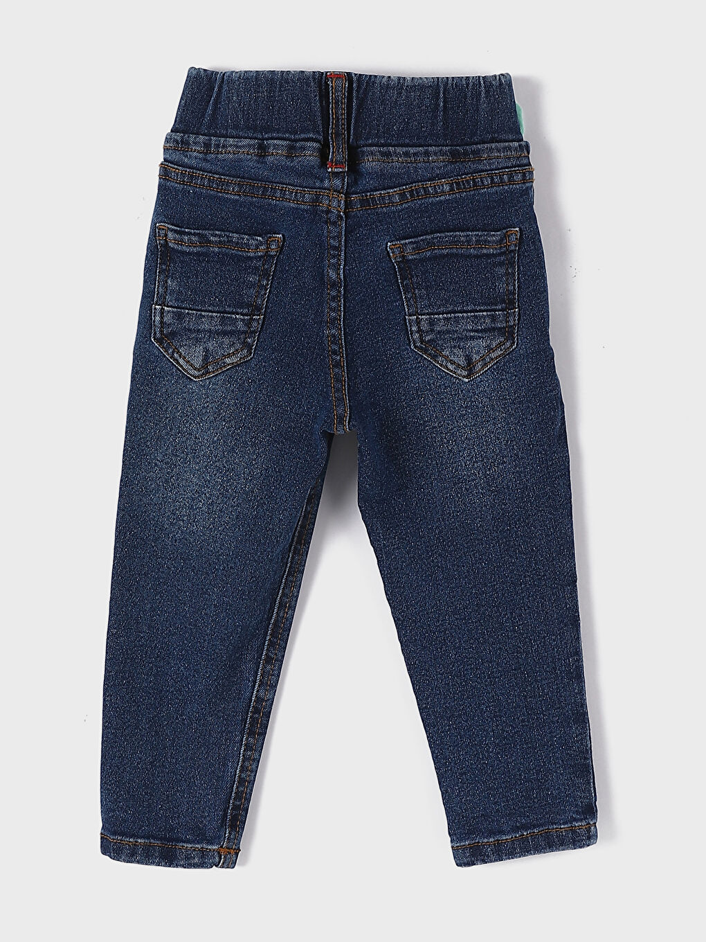 Elasticated Waist Basic Baby Girls' Jeans-1