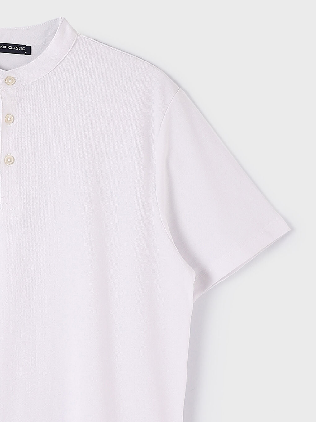 Grandad Collar Short Sleeve Men's T-Shirt-3