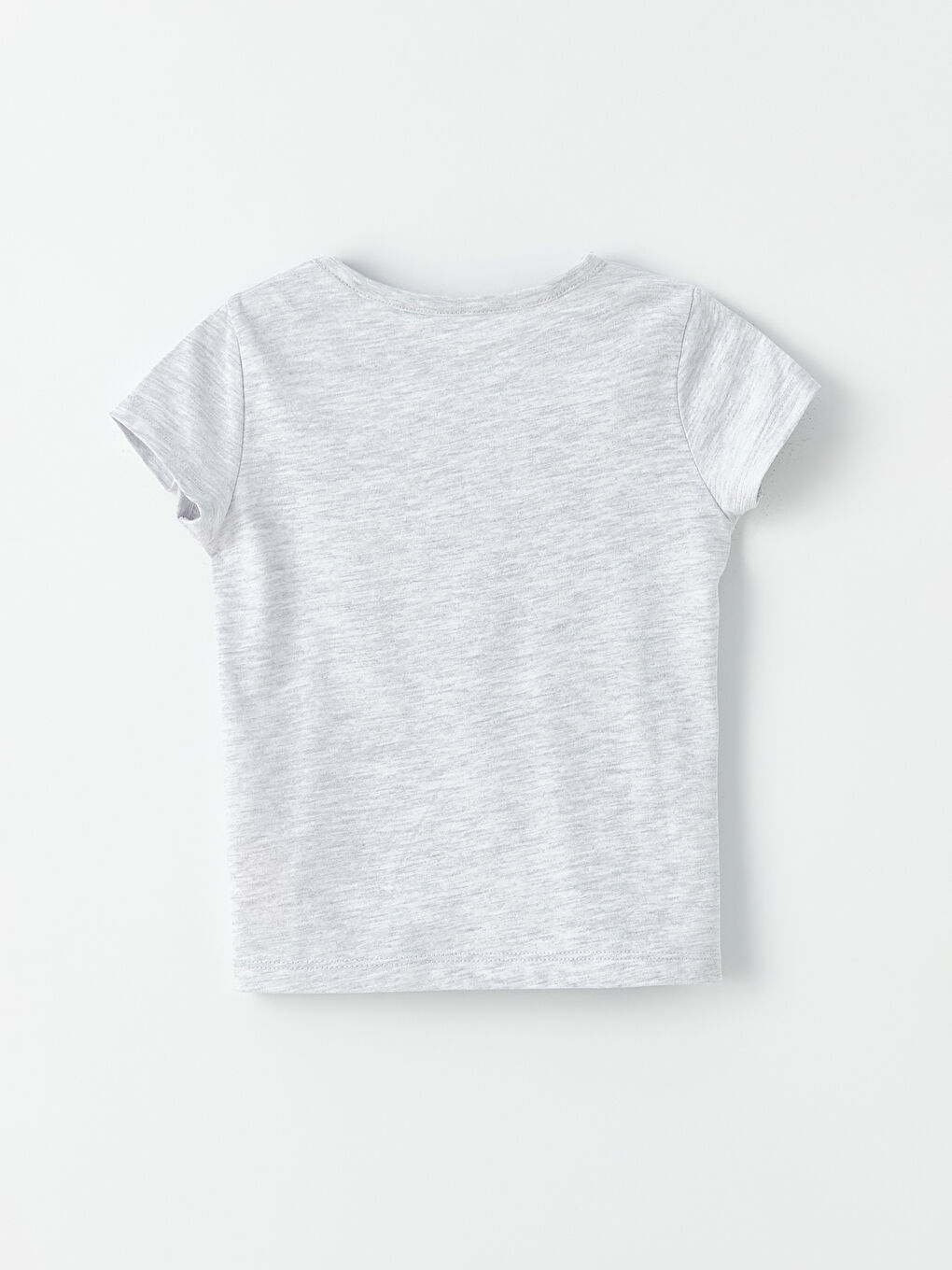 Beyaz Bisiklet Yaka Kısa Kollu Kız Bebek Tişört 2'li-4