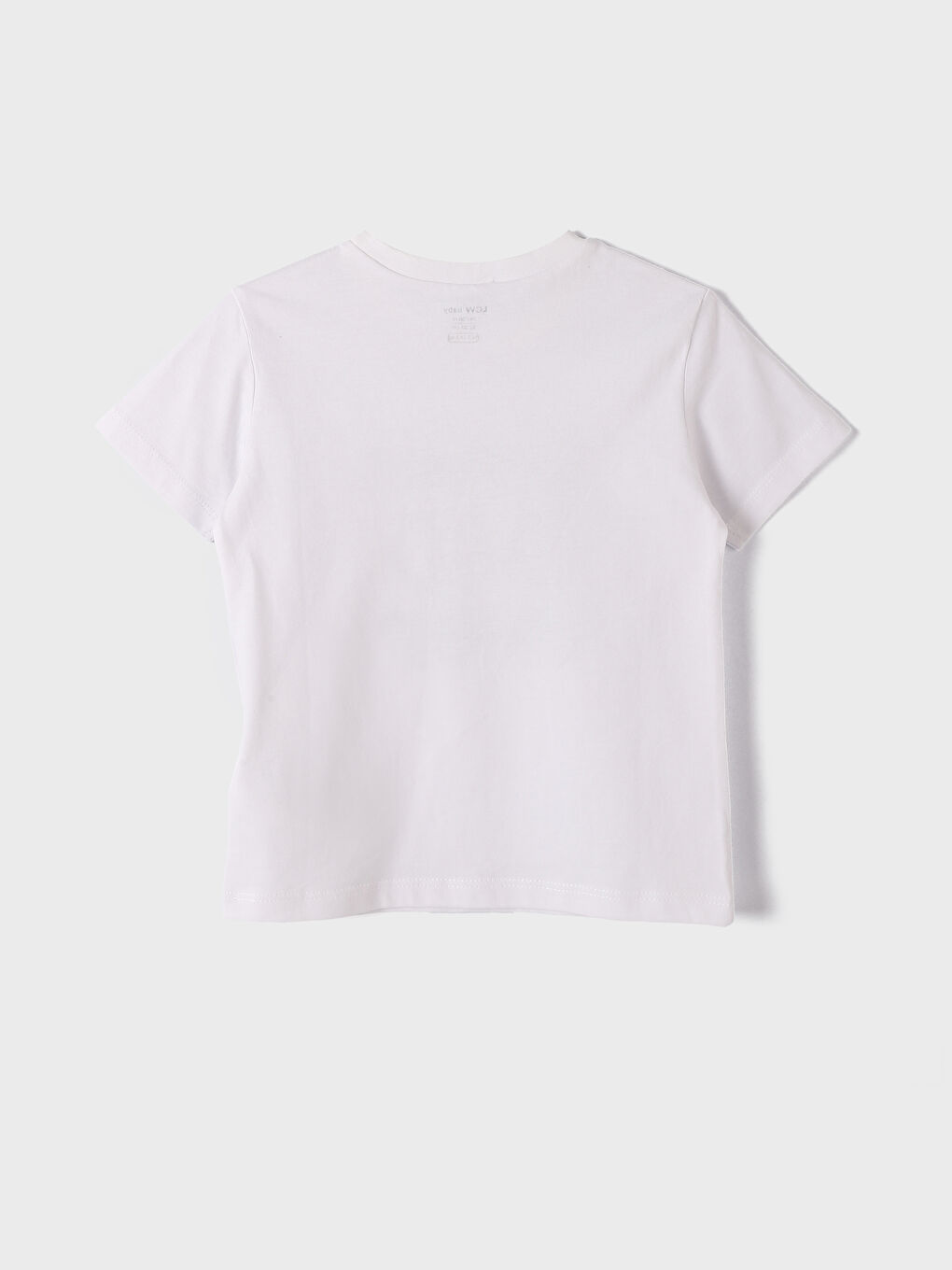 تيشيرت للأولاد الرضع مطبوع بياقة دائرية وكم قصير-1