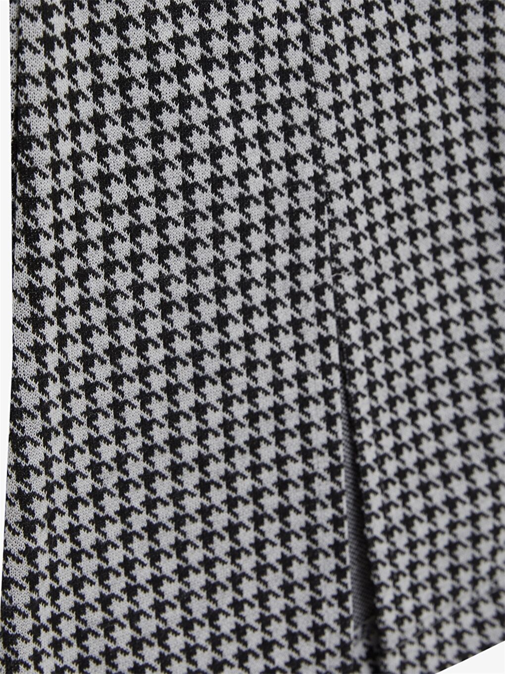 Siyah Beli Lastikli Kazayağı Desenli Kız Çocuk Tayt-4