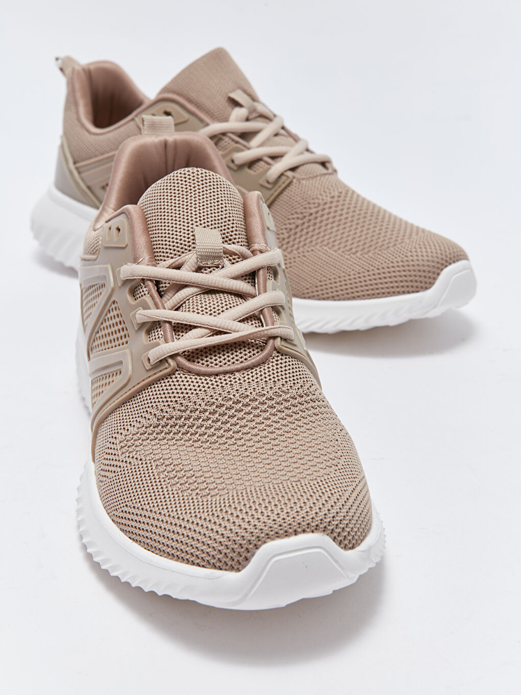 Bej Bağcıklı Erkek Spor Ayakkabı-2