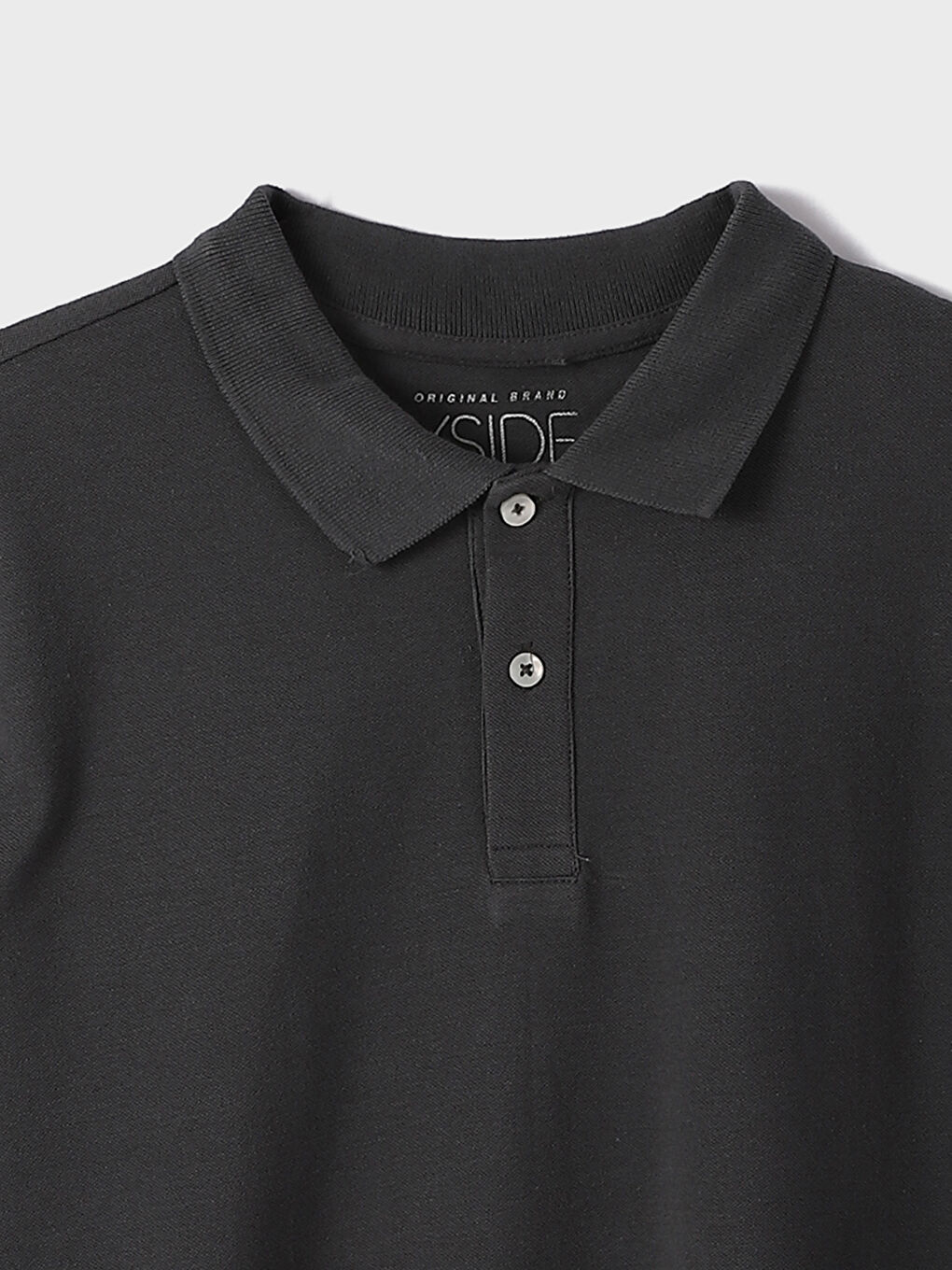 Buttoned Polo Neck Short Sleeve Men's T-Shirt-2