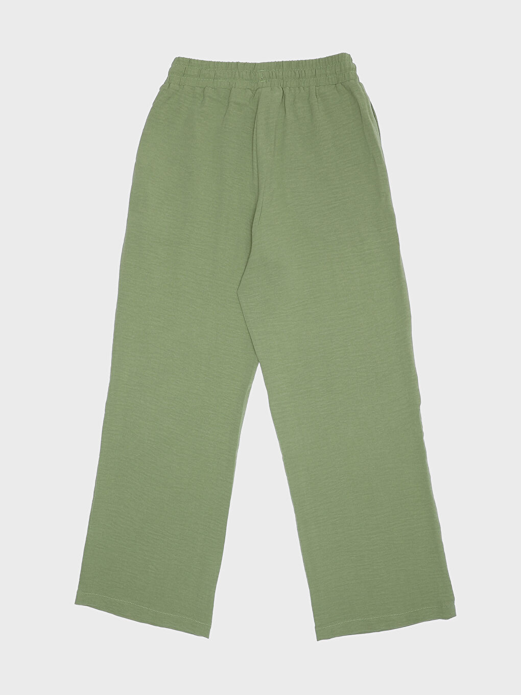 Women's Elastic Waist Plain Trousers -S3KN87Z8-VK8