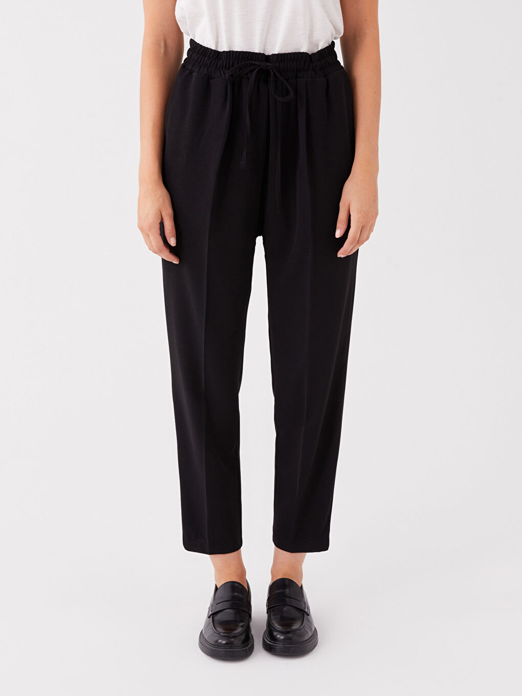 بنطلون جزر بخصر مطاطي للسيدات-2