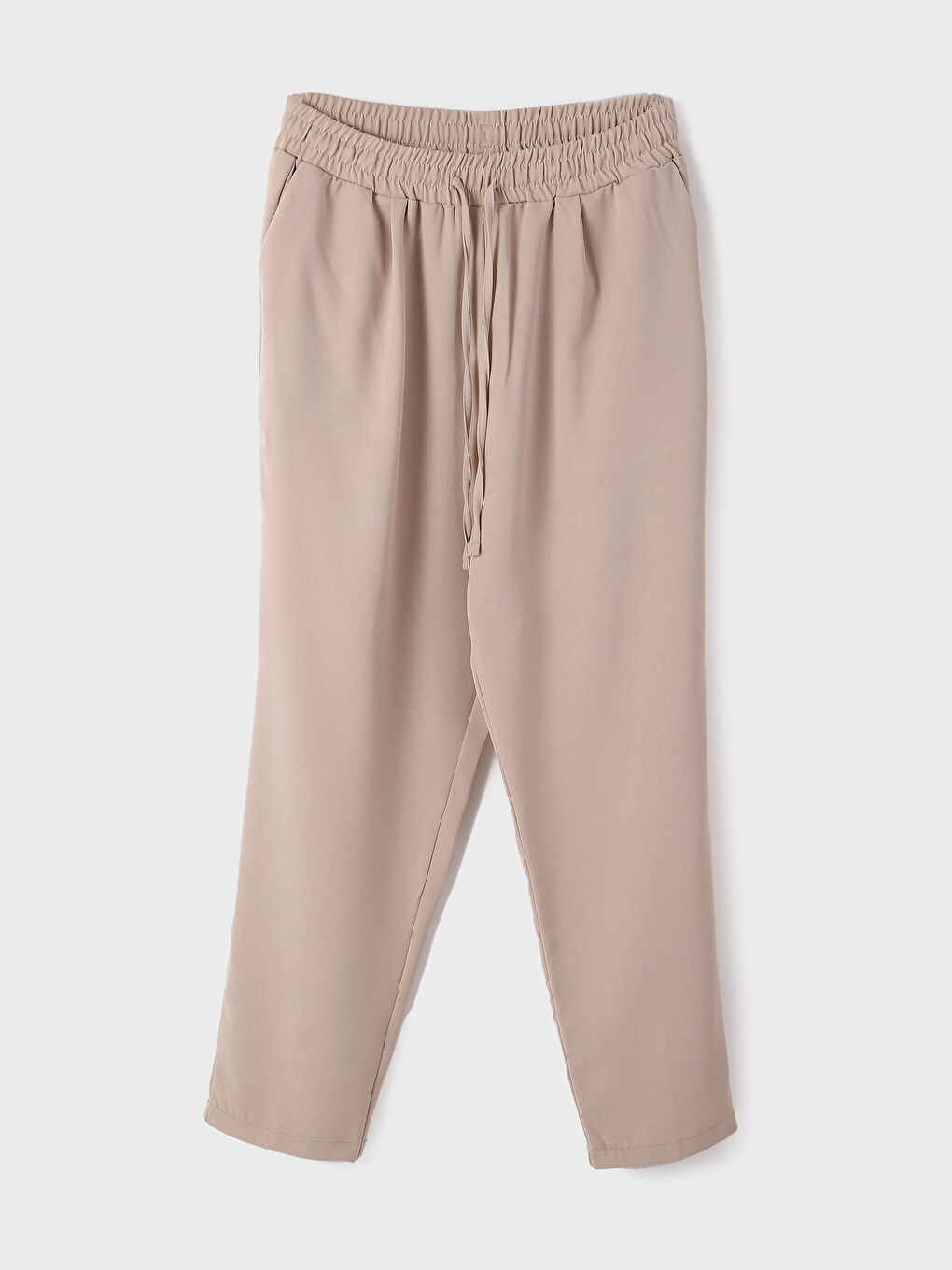 Women's Elastic Waist Carrot Trousers -S3KN97Z8-VKC
