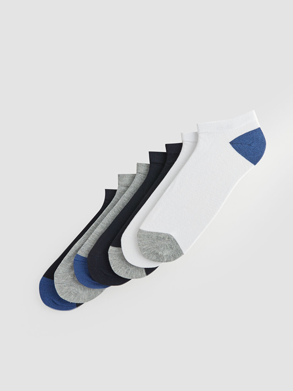 Karışık Erkek Bambu Patik Çorap 7'li-1