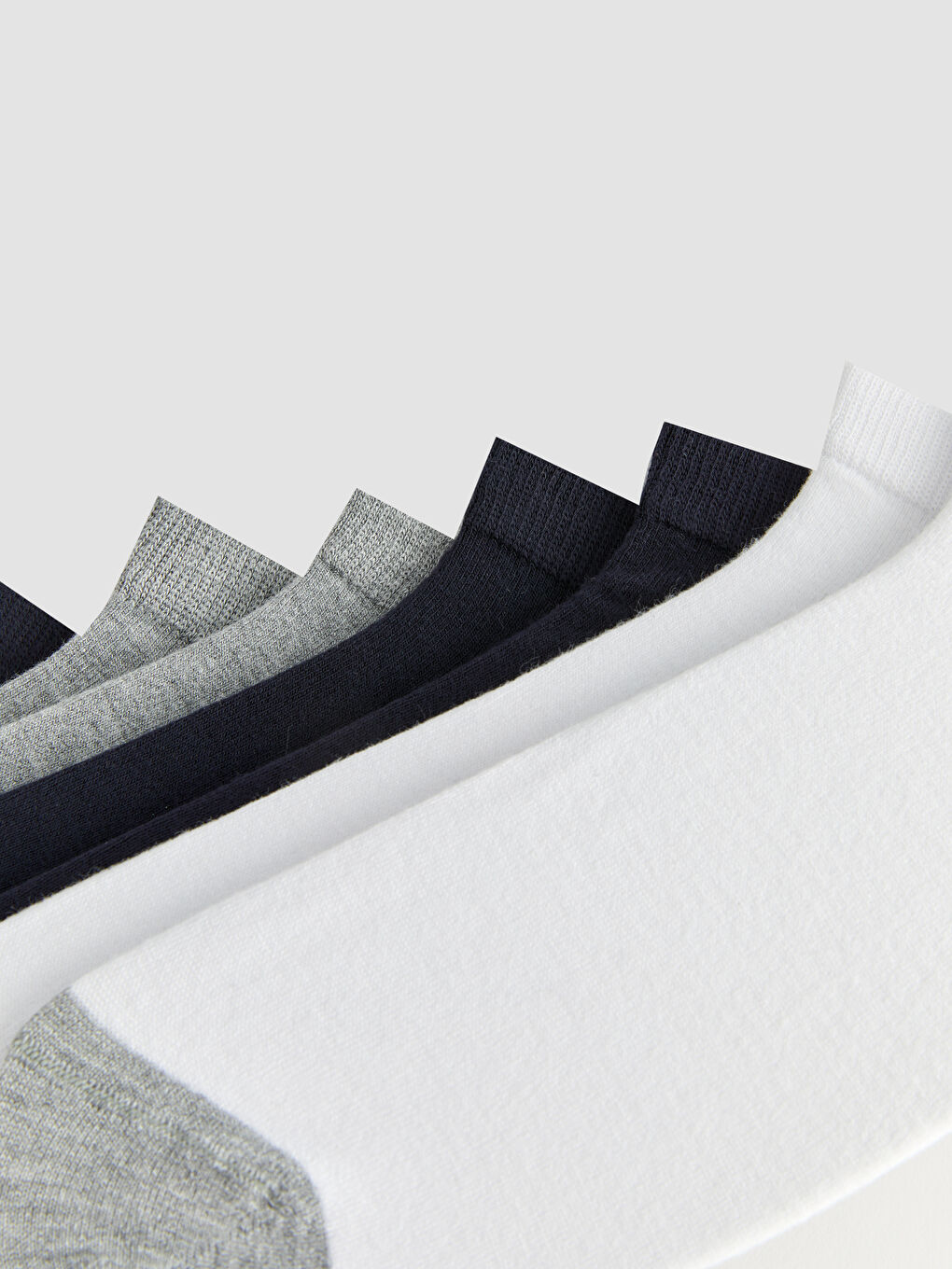 Karışık Erkek Bambu Patik Çorap 7'li-2