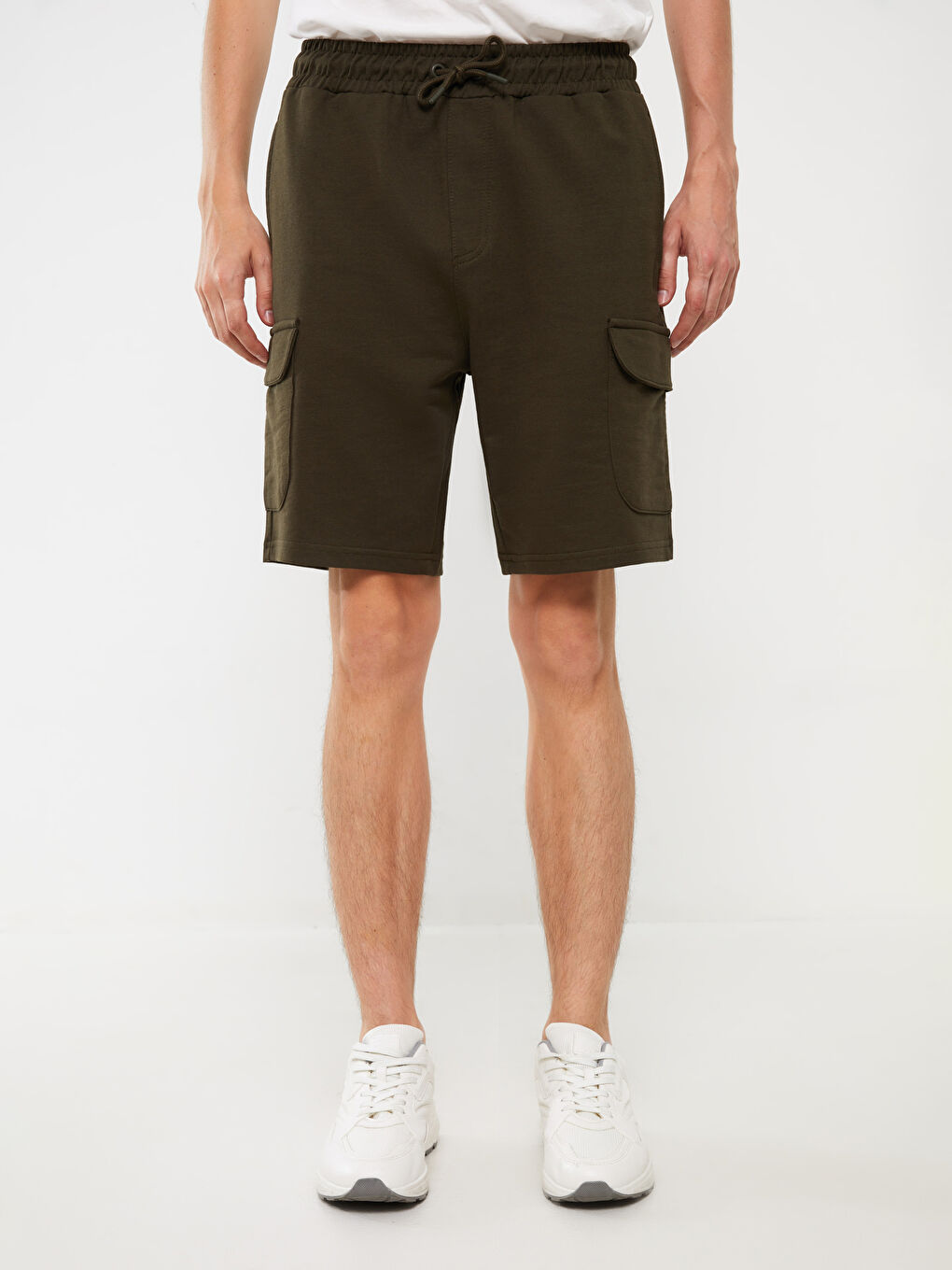 XSIDE Haki Slim Fit Erkek Bermuda Şort - 6