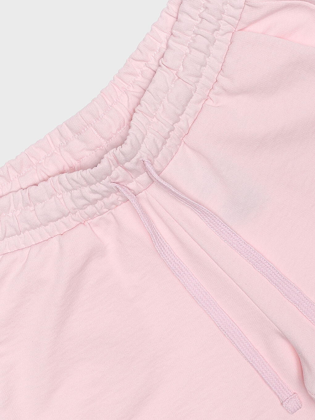 Women's Elasticated Waist Plain Shorts-1