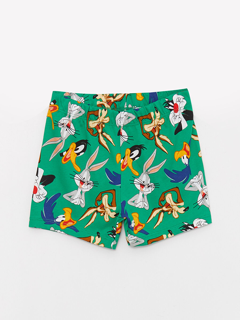 Ensemble Pyjama Court Bébé Garçon Looney Tunes Imprimé Col Rond Manches Courtes-2