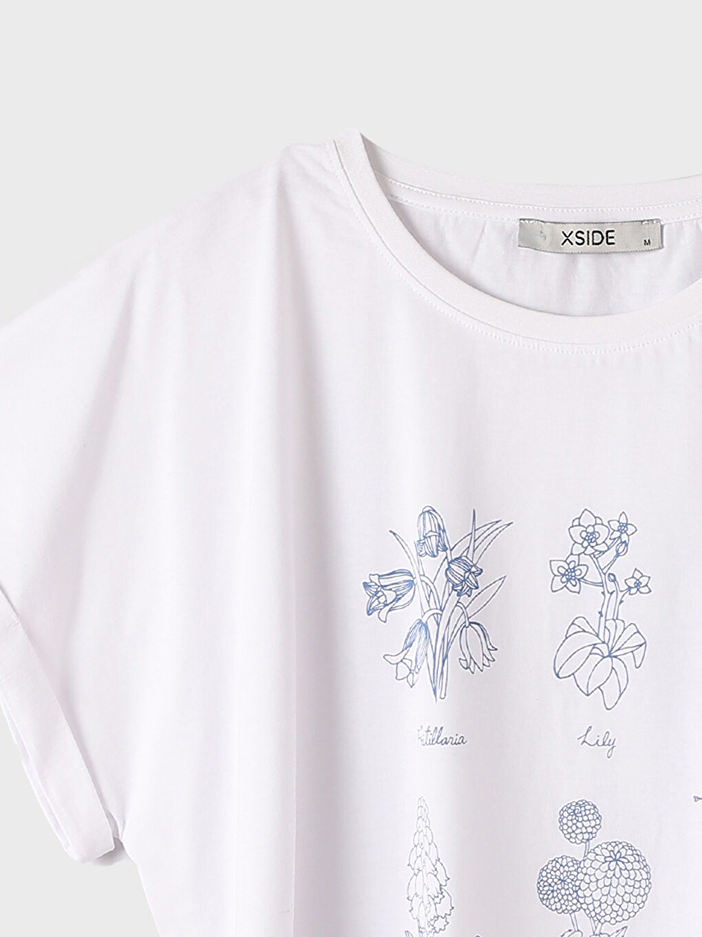 Crew Neck Printed Short Sleeve Oversize Women's T-Shirt-1