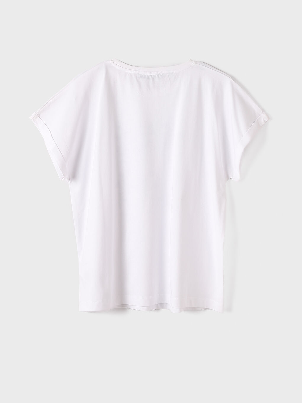 Crew Neck Printed Short Sleeve Oversize Women's T-Shirt-2