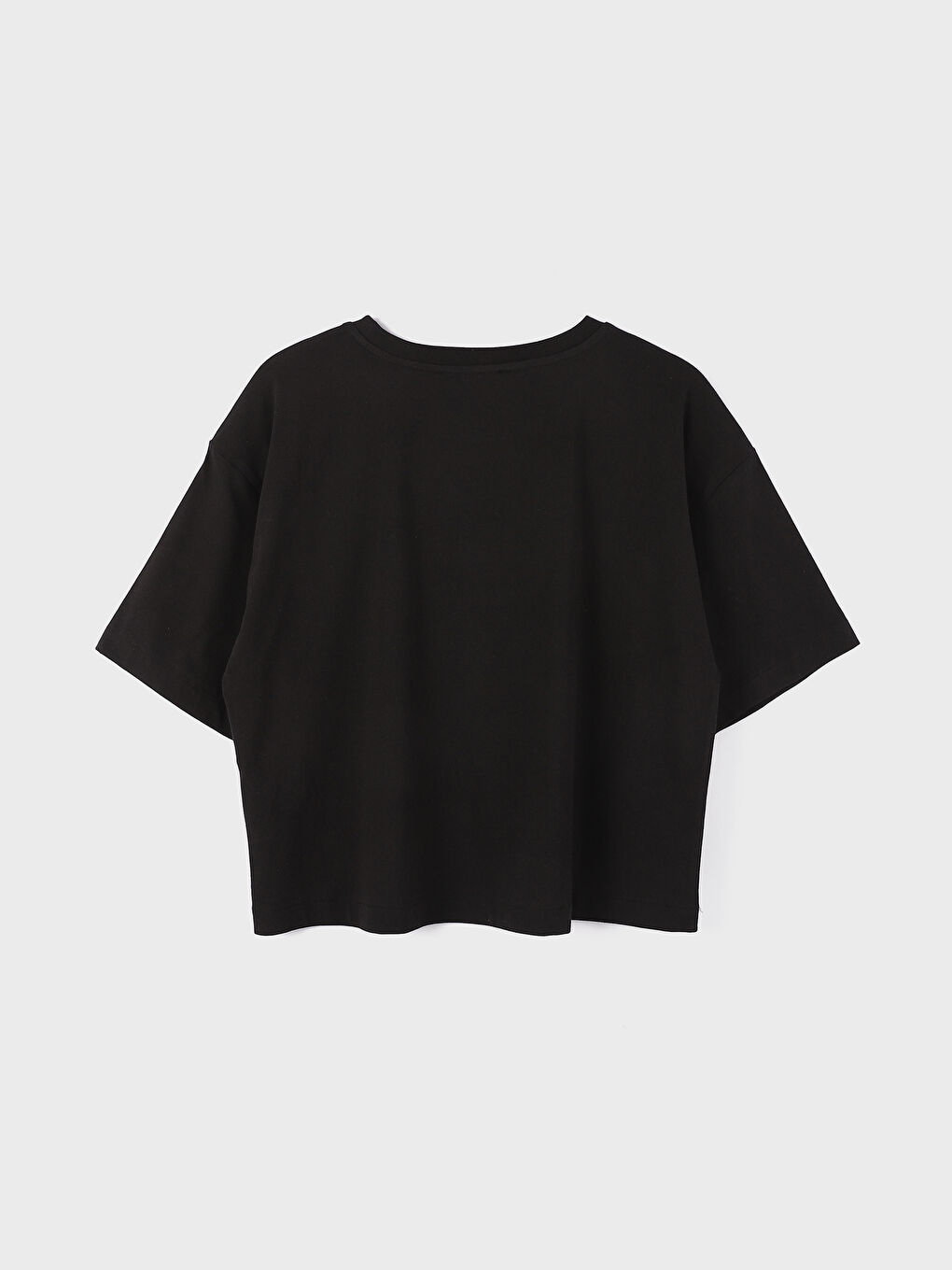 Crew Neck Printed Short Sleeve Women's T-Shirt-1