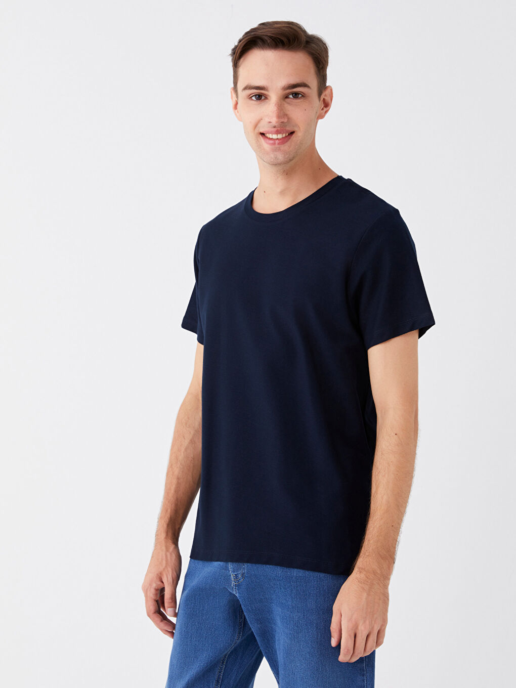 Rundhalsausschnitt Kurzarm T-Shirt für Herren