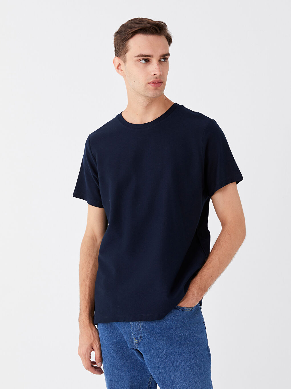 Rundhalsausschnitt Kurzarm T-Shirt für Herren-1