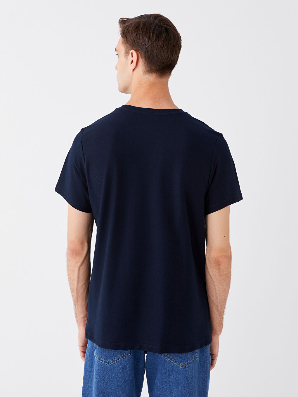 Rundhalsausschnitt Kurzarm T-Shirt für Herren-4