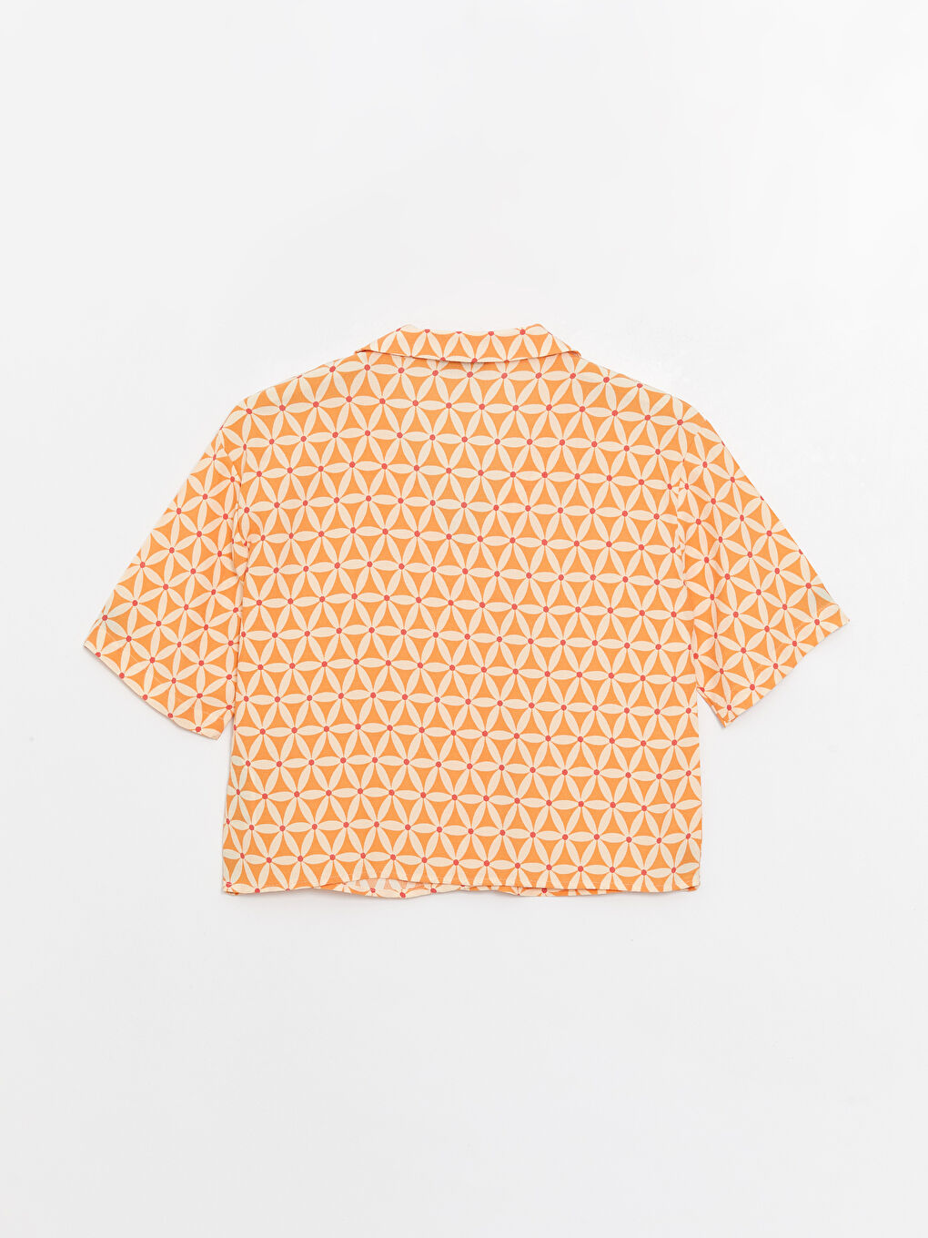 Chemise Pour Femmes En Popeline Imprimée À Manches Courtes Et Fermeture Boutonnée Sur Le Devant-6