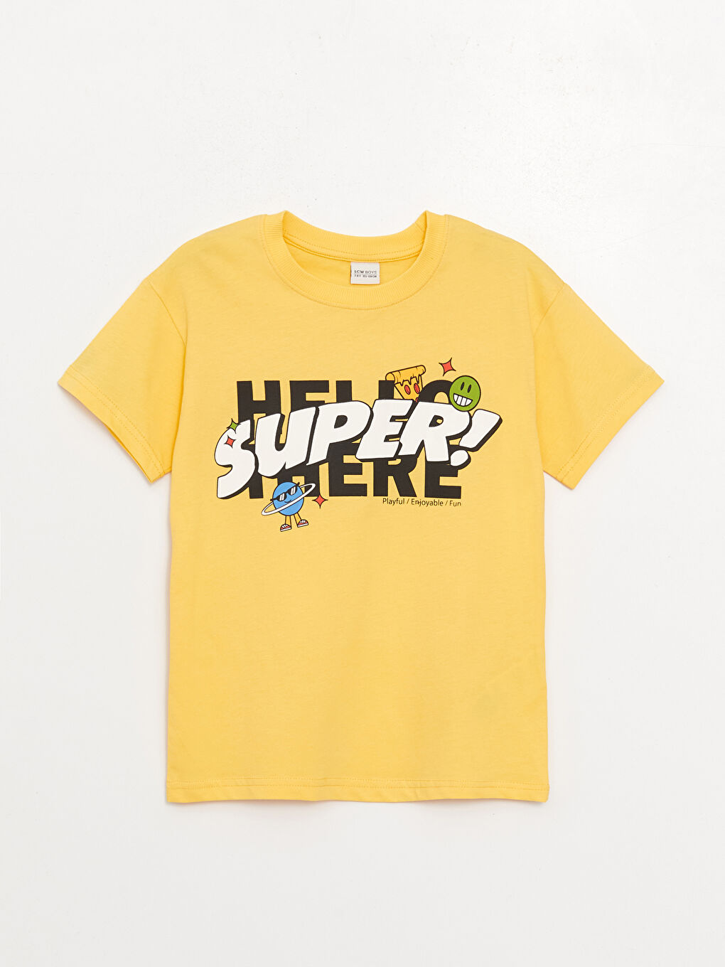 T-shirt Imprimé à Col Rond Coupe Décontractée pour Garçons-3