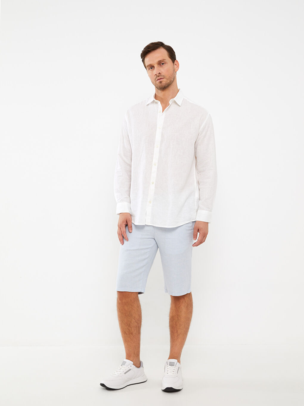 Standard Linen Blended Men's Shorts -S3KP62Z8-G6T