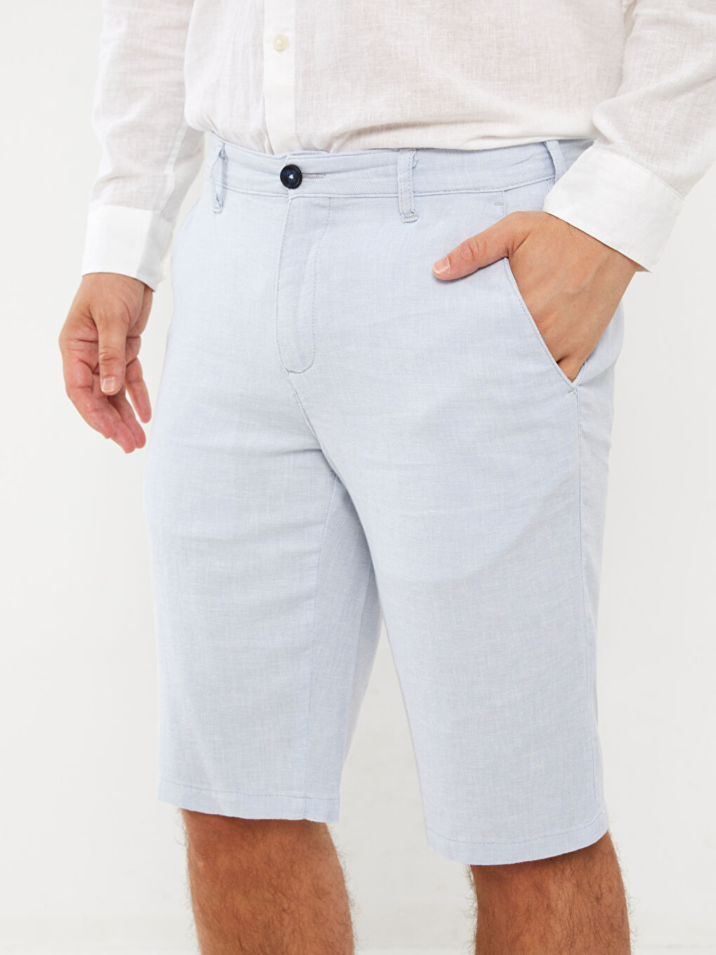 Standard Linen Blended Men's Shorts -S3KP62Z8-G6T