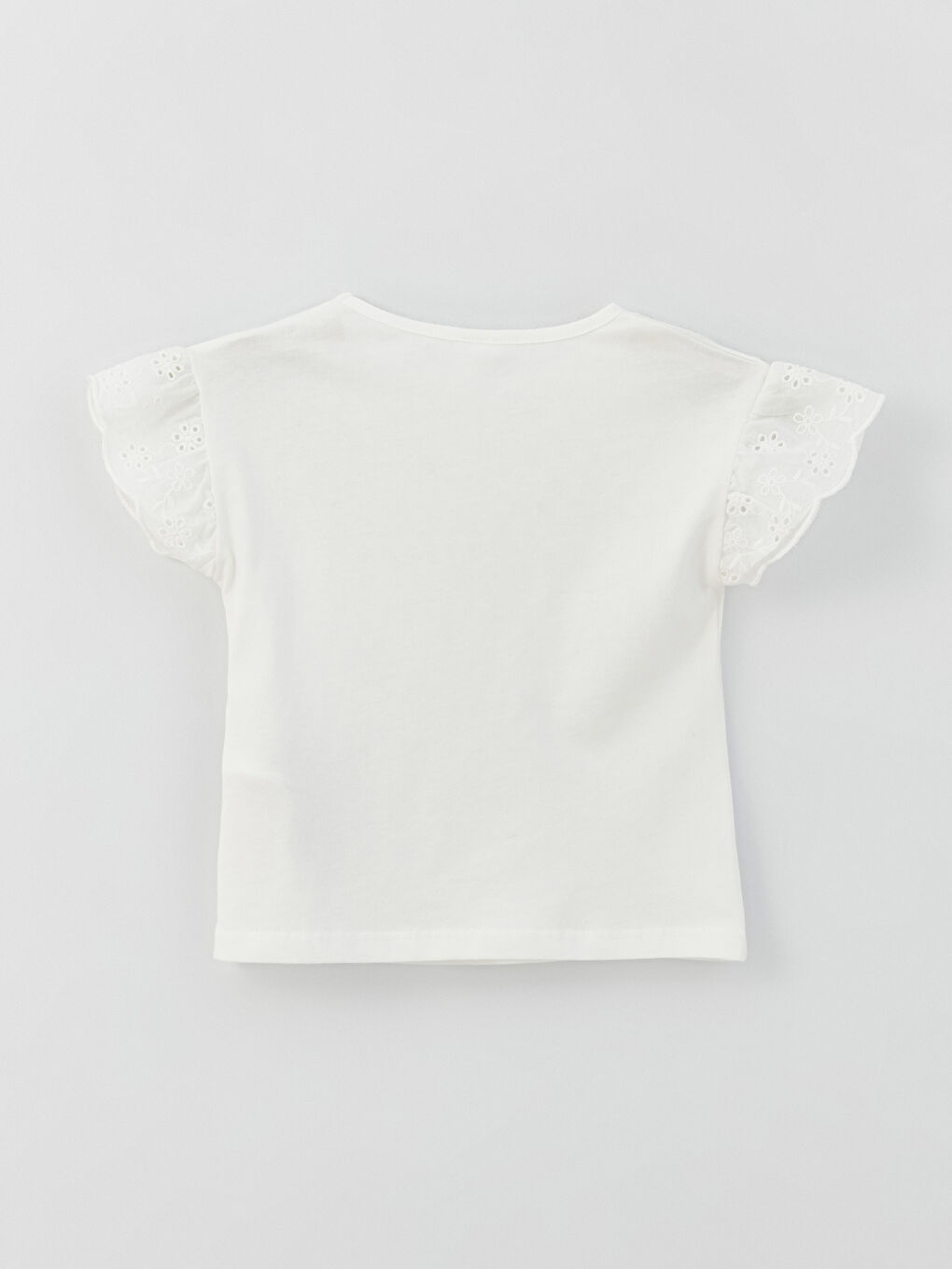 Crew Neck Basic Baby Girls' T-Shirt-1