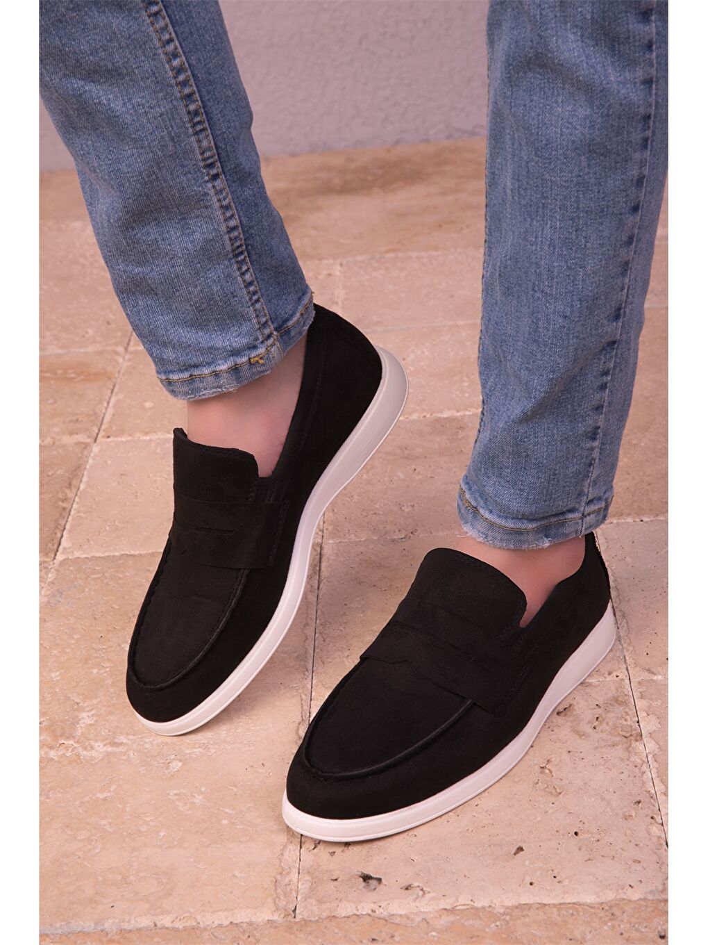 Siyah Süet Görünümlü Erkek Klasik Ayakkabı