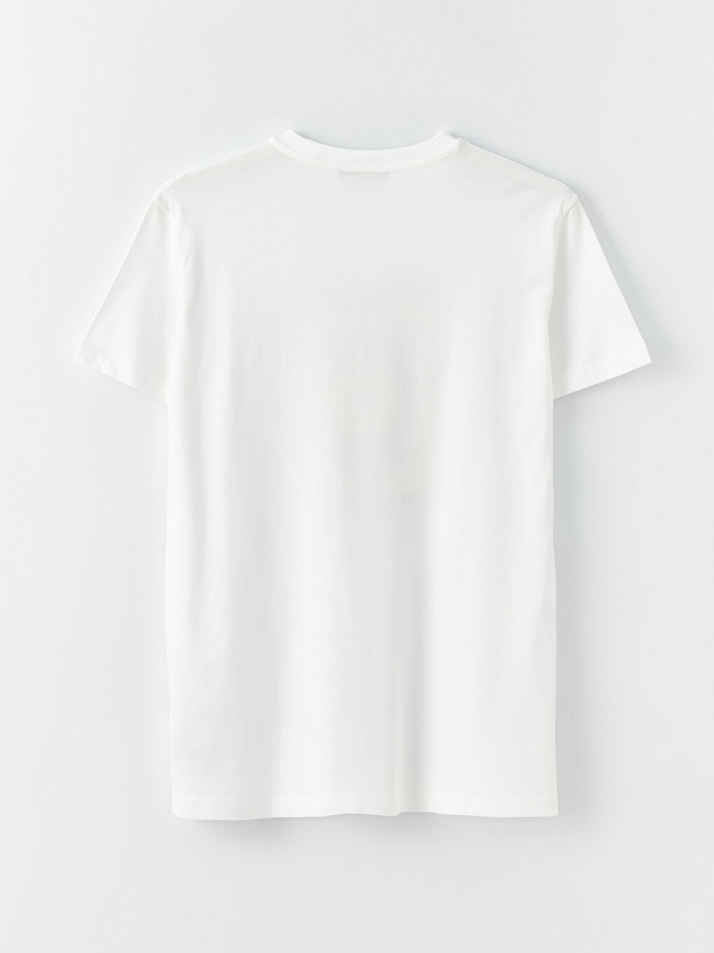 Ekru Bisiklet Yaka Baskılı Kısa Kollu Oversize Kadın Tunik-6