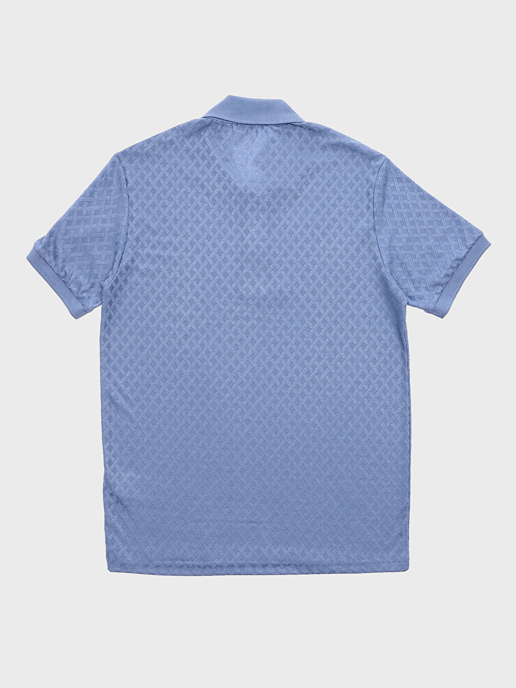 تي شيرت رجالي بياقة بولو بأزرار وكم قصير-3