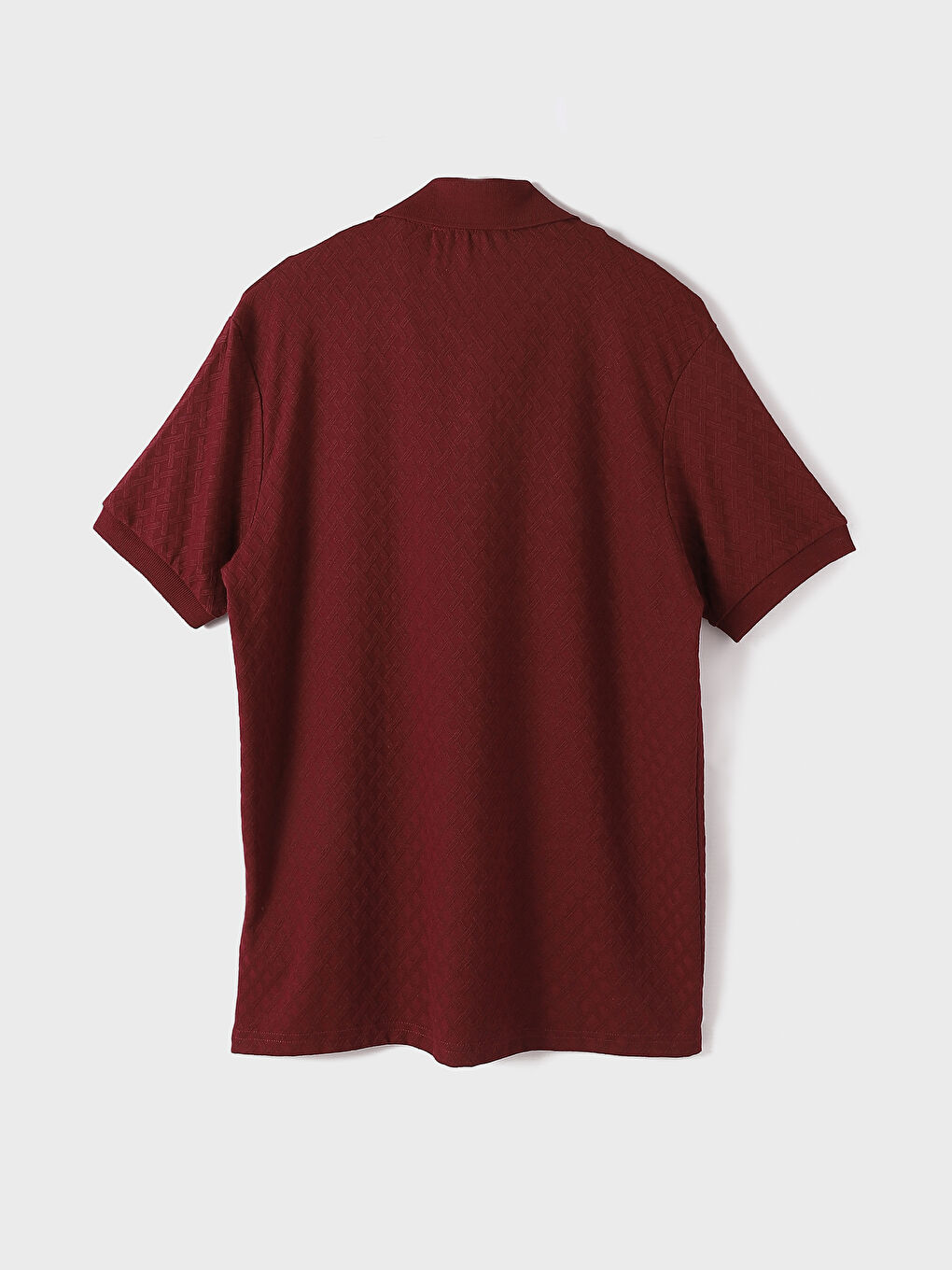 Buttoned Polo Neck Short Sleeve Men's T-Shirt-2