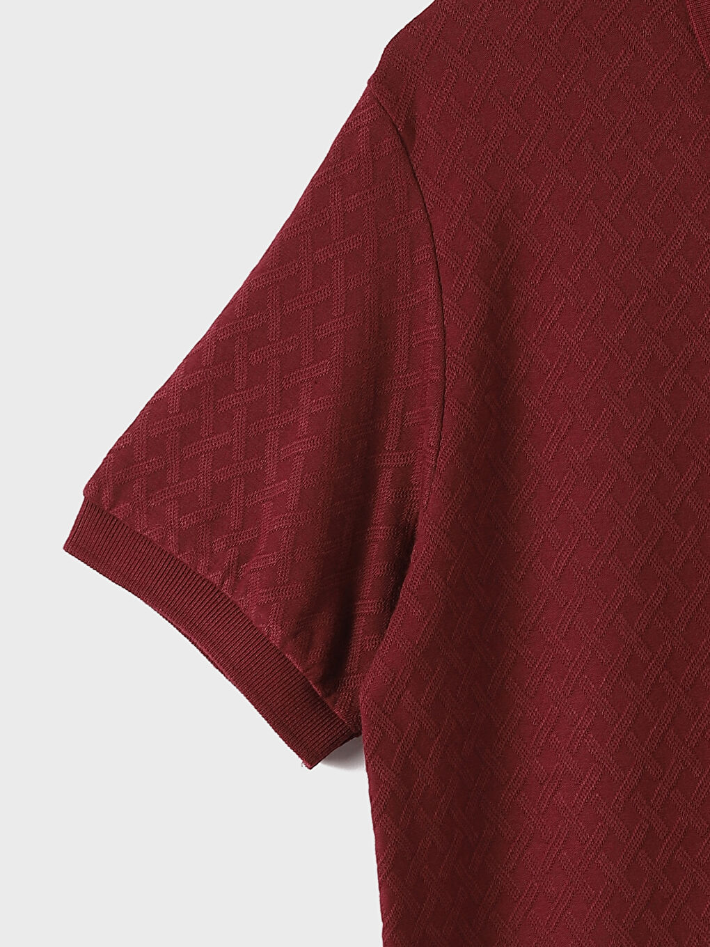 Buttoned Polo Neck Short Sleeve Men's T-Shirt-3