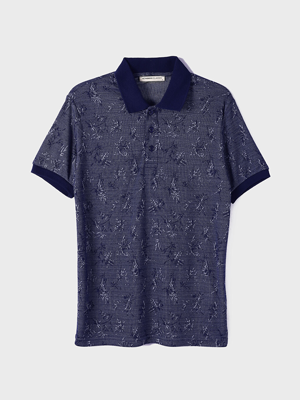 تي شيرت رجالي بياقة بولو بأزرار وكم قصير