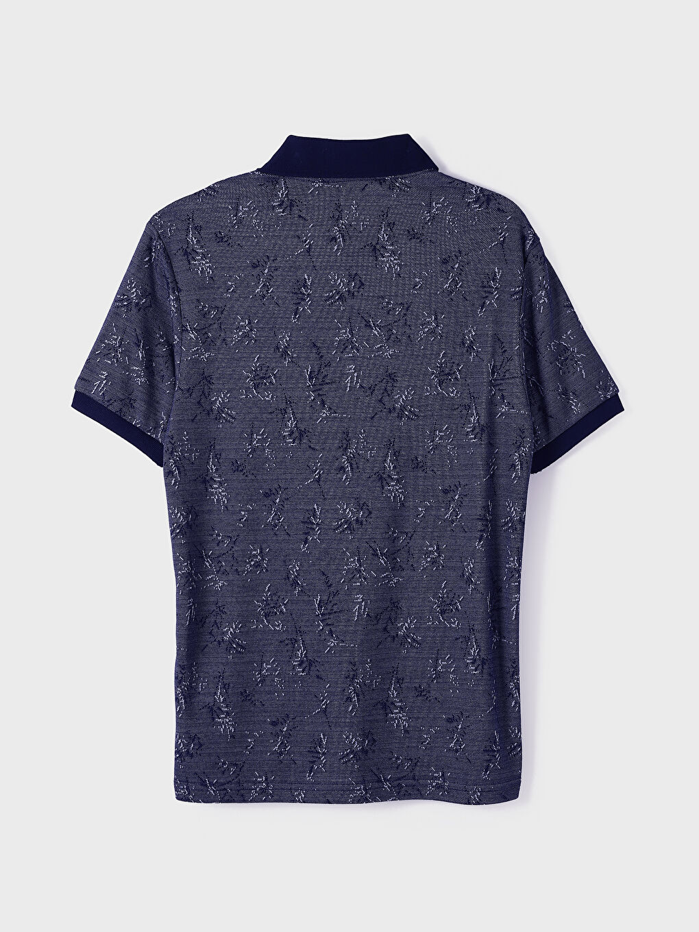 تي شيرت رجالي بياقة بولو بأزرار وكم قصير-2