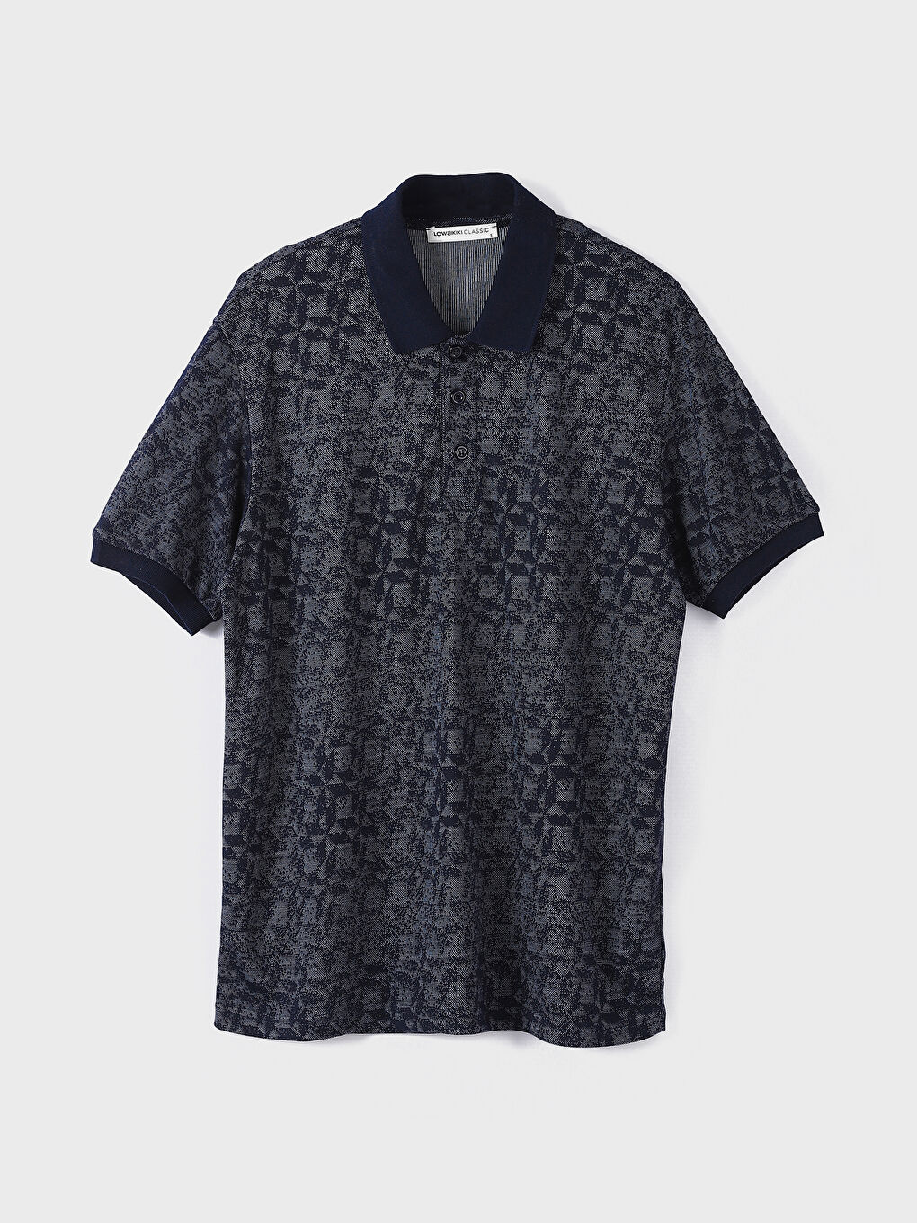 Buttoned Polo Neck Short Sleeve Men's T-Shirt