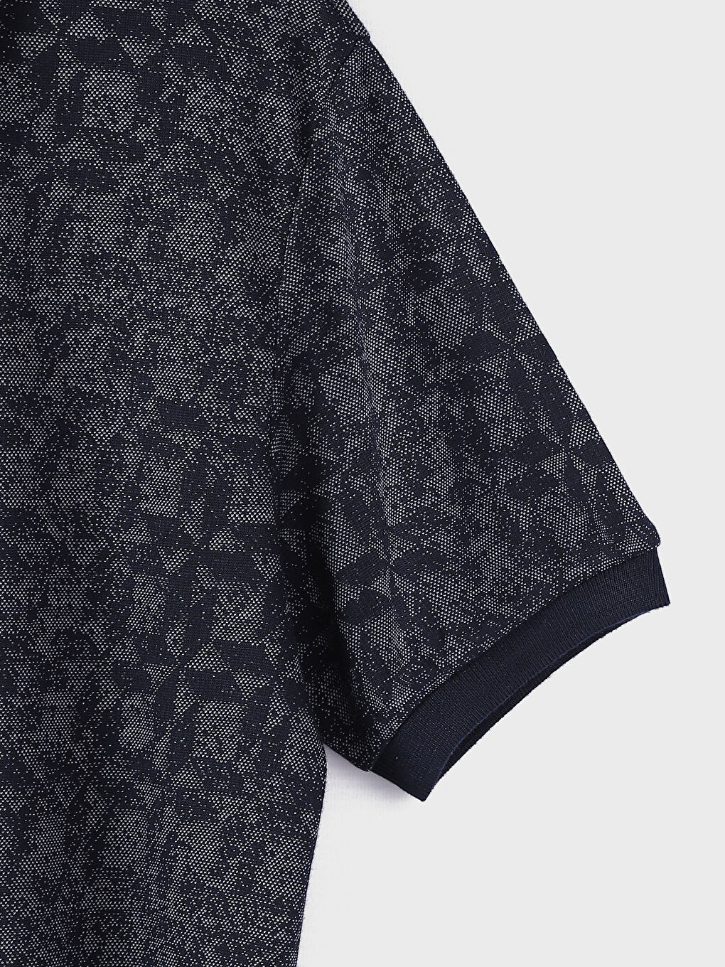 Buttoned Polo Neck Short Sleeve Men's T-Shirt-3