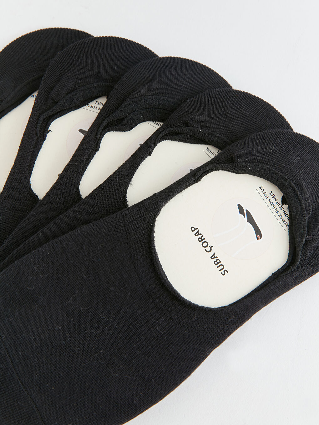 Siyah Erkek Babet Çorap 5'li-2