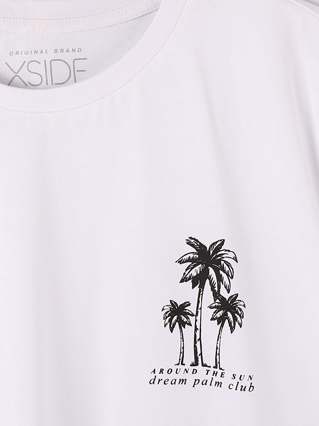 Crew Neck Short Sleeve Printed Combed Cotton Men's T-shirt-2