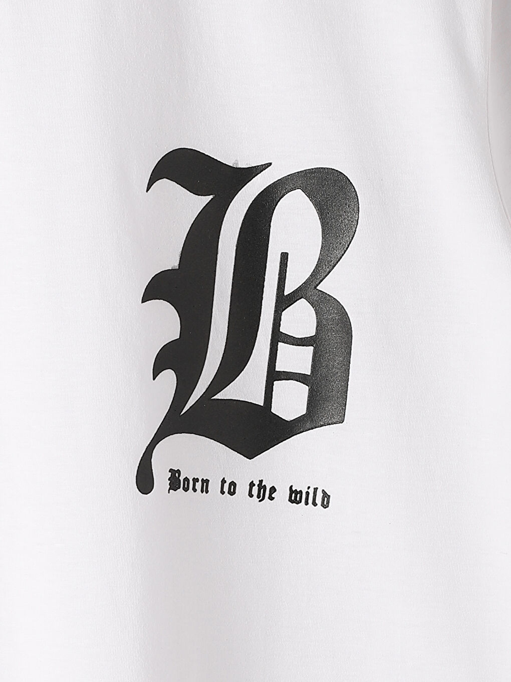 تيشيرت كم قصير مطبوع بياقة دائرية للرجال-3