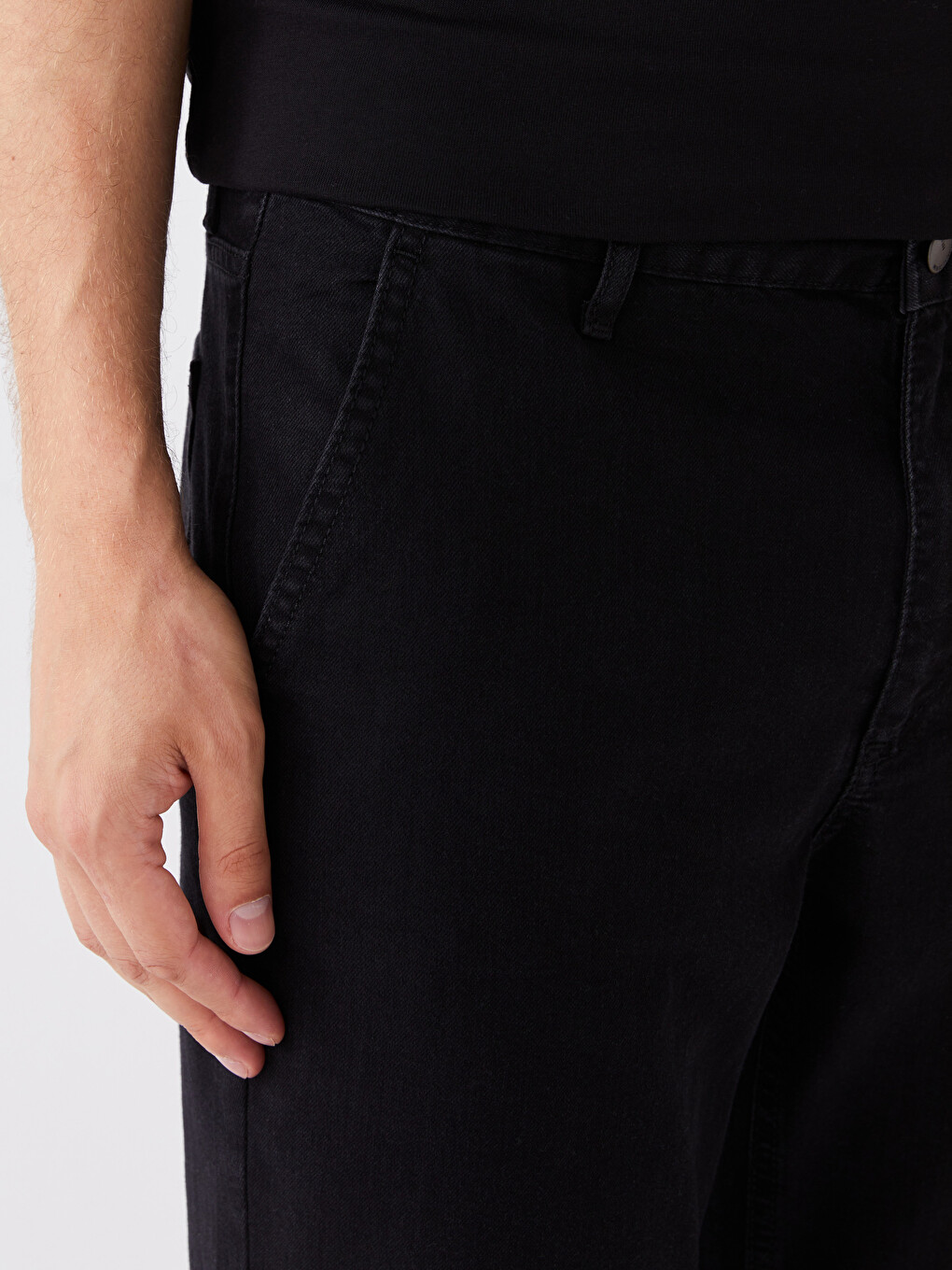 Siyah 880 Chino Fit Erkek Jean Pantolon-1
