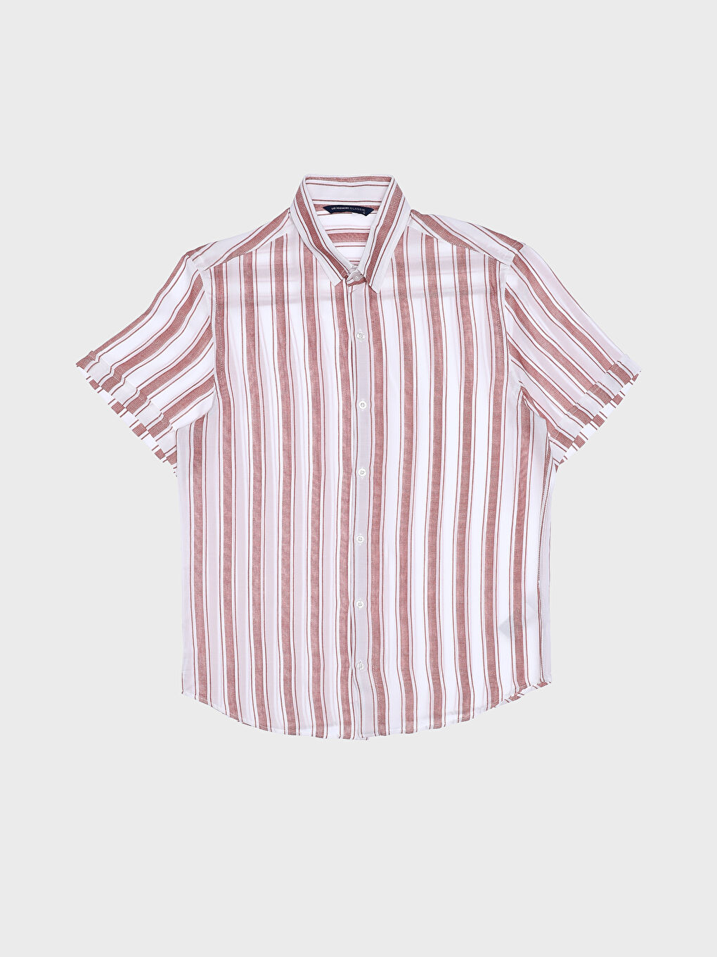 Relaxed Fit Short Sleeve Striped Men's Shirt